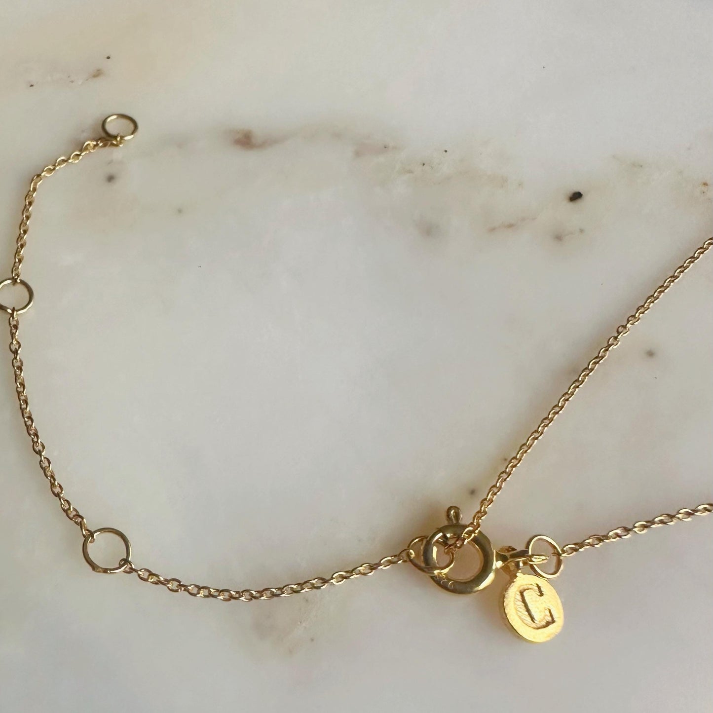 Black Onyx Necklace | Round Set Pendant | 18K Gold Plated