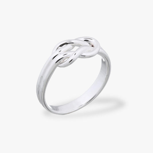 Silver Lucky Knot Ring  | Sterling Silver | Stacking Ring