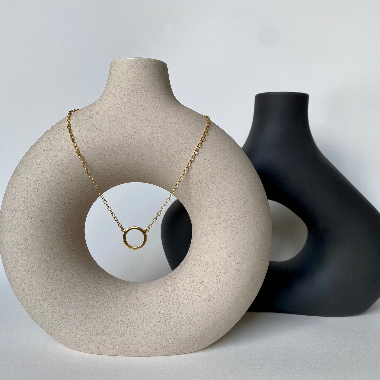 Ring Pendant Necklace | 18K Gold Plated
