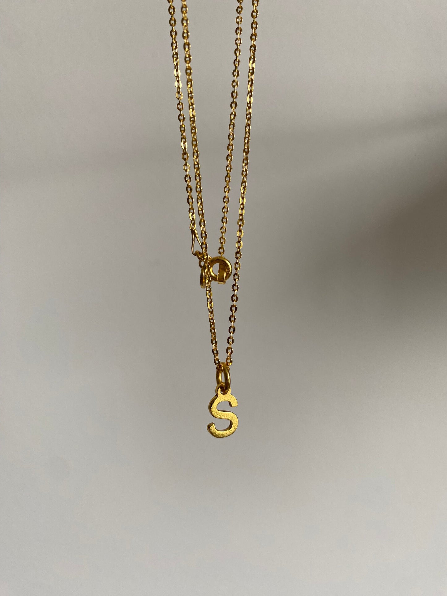 Initial Necklace | Letter Pendant | 18K Gold Plated